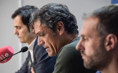 Imatge de la roda de premsa de comiat d'aquest migdia | Roger Benet